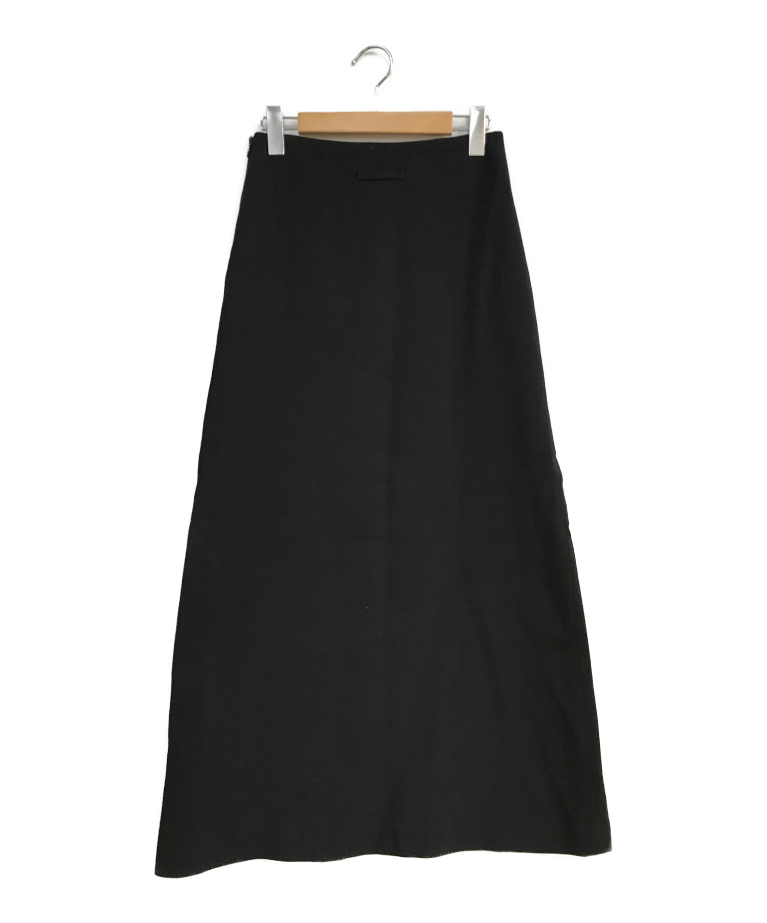 Jean Paul Gaultier FEMME (ジャンポールゴルチェフェム) ウール混ロングスカート　ブラック ブラック サイズ:40