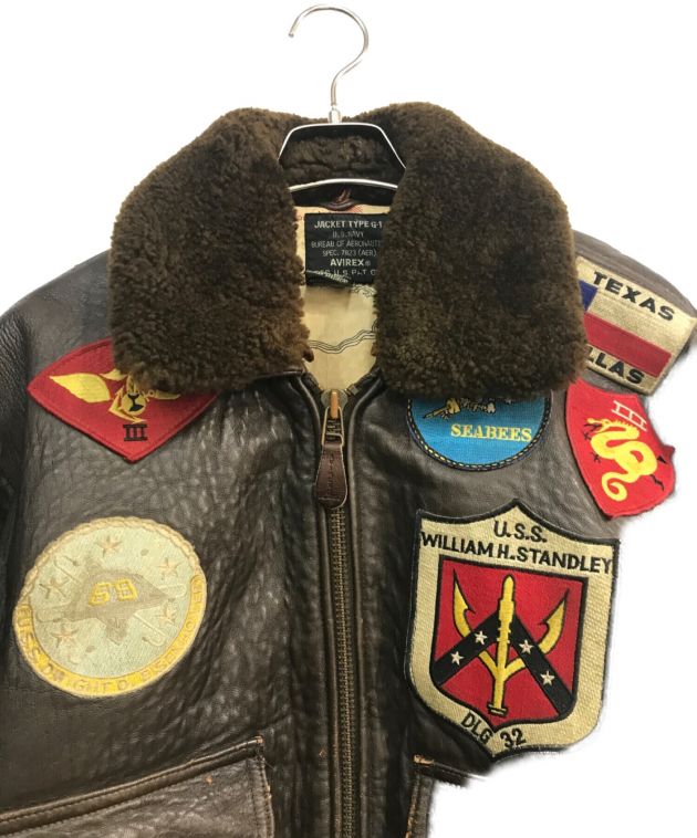 AVIREX レザーフライトジャケット G–1 7823 MIG−29 サイズ:S ¥16,280 