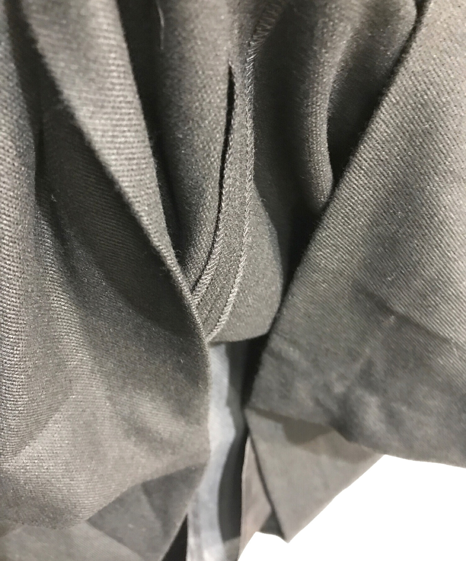 UNTITLED (アンタイトル) ウール混 Vネックジャンパースカート 153-55500 ブラック サイズ:S 未使用品