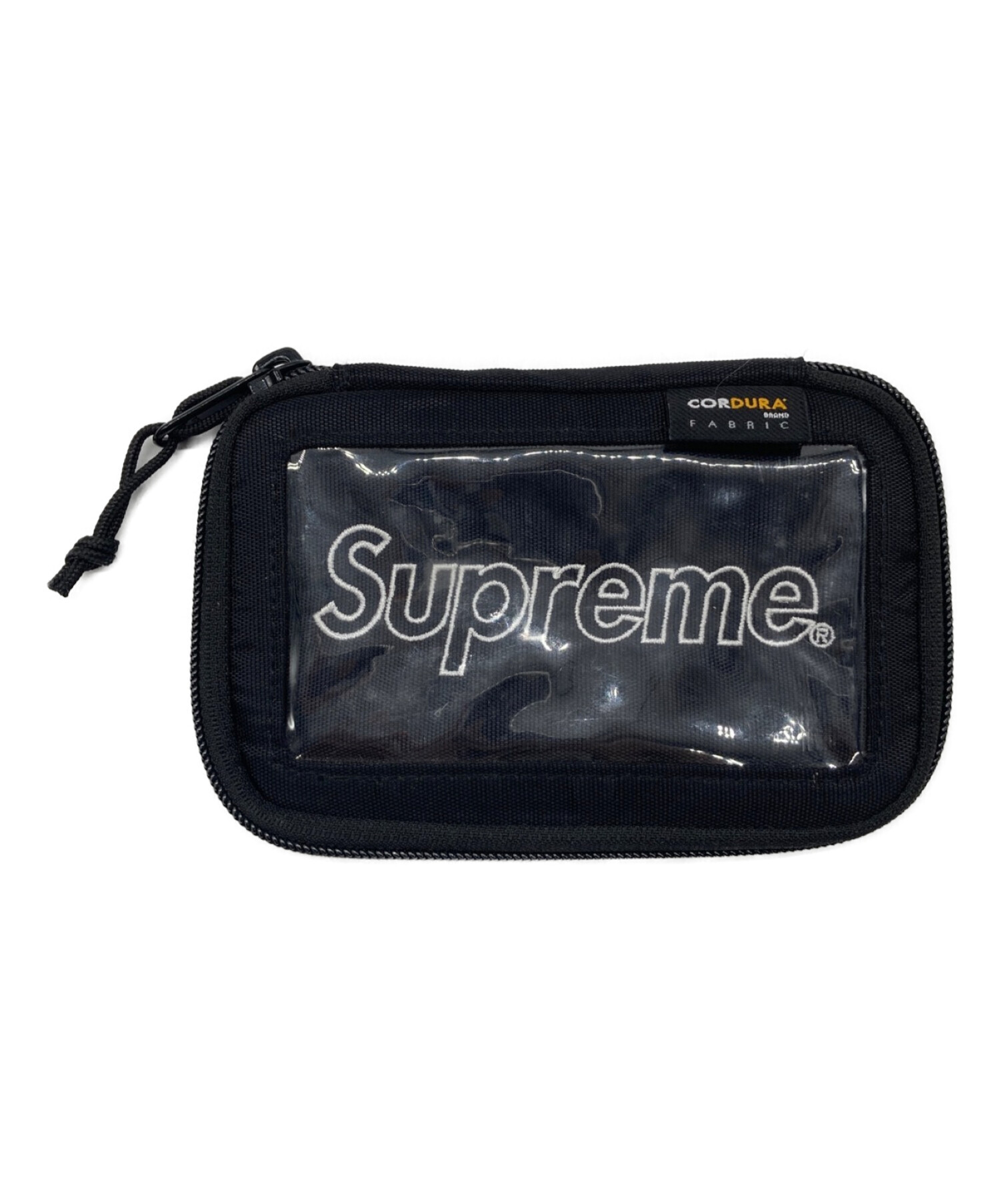 supreme  Small Zip Pouch Wallet Black