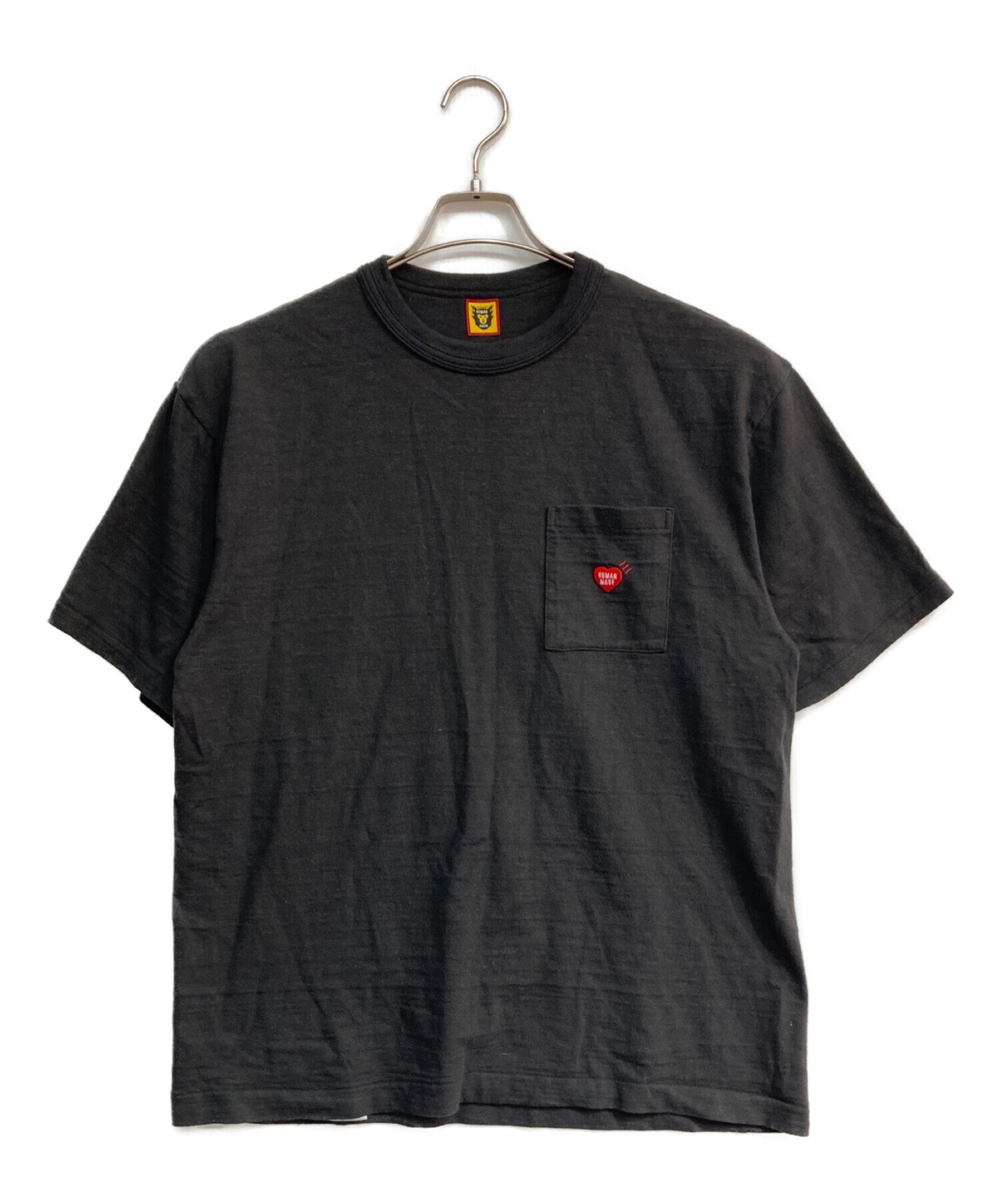 HUMAN MADE (ヒューマンメイド) ポケットTシャツ ブラック サイズ:XL