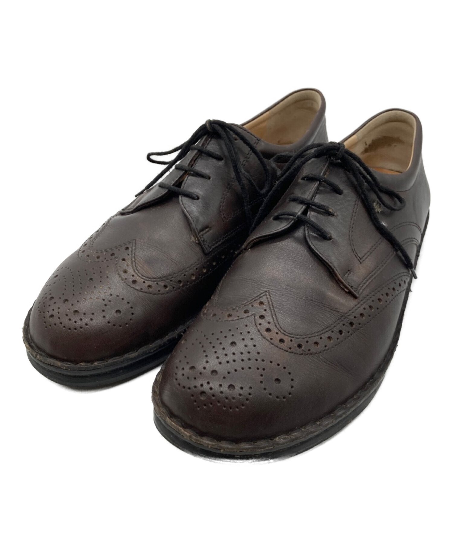 Finn Comfort靴（黒革）