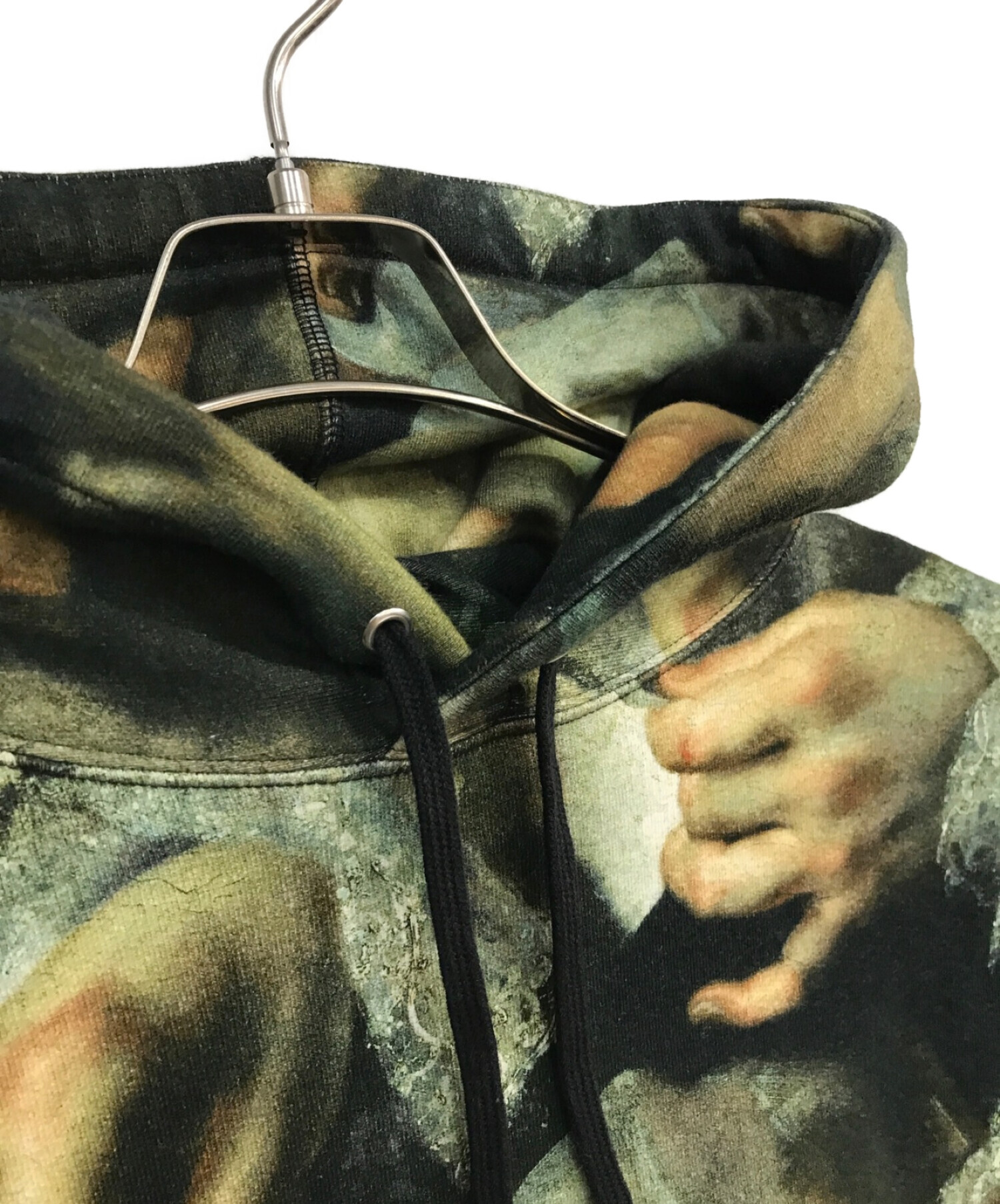 SUPREME (シュプリーム) UNDERCOVER (アンダーカバー) 15SS Hooded Sweatshirt ブラック×ベージュ サイズ:L
