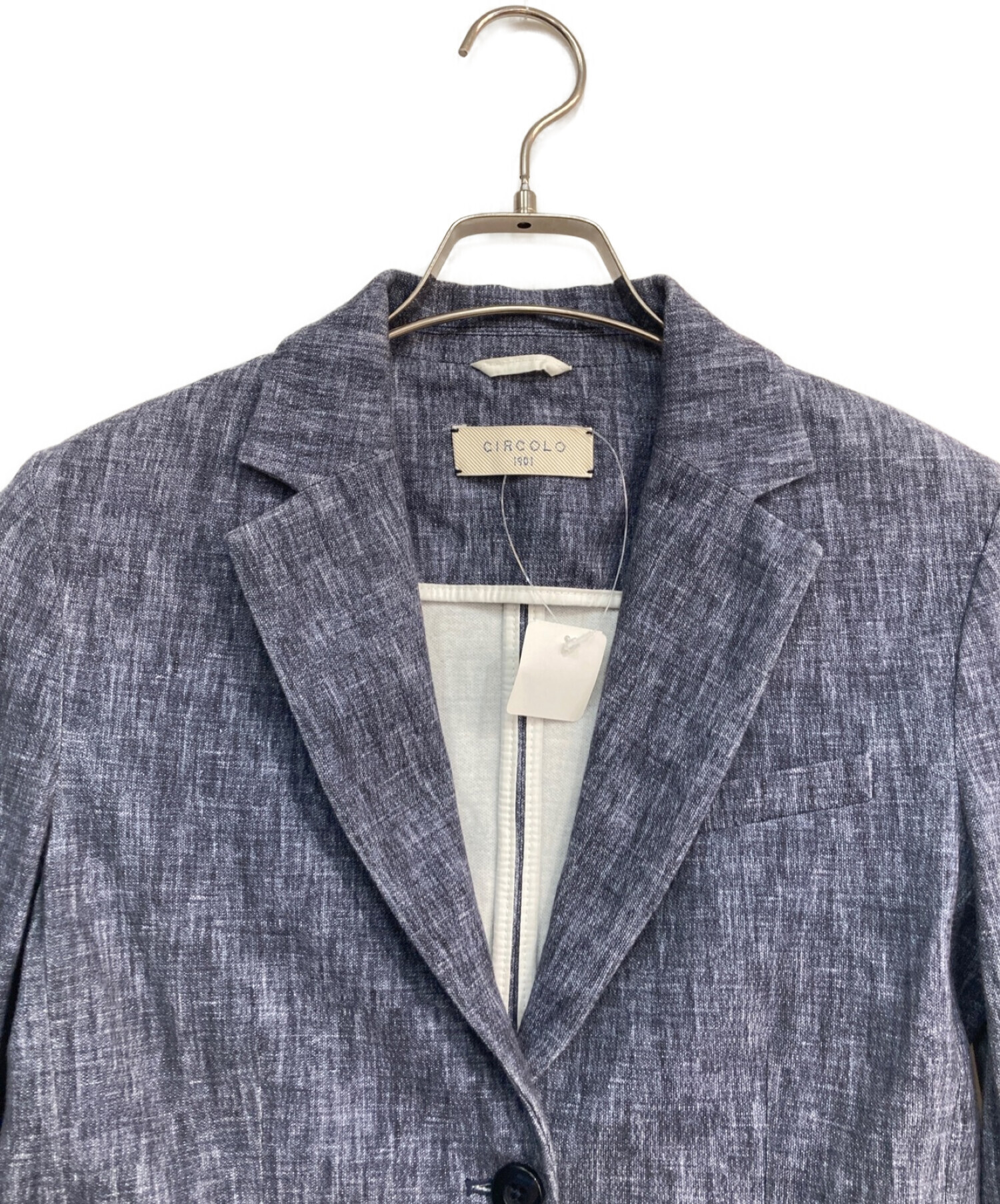 CIRCOLO 1901 (チルコロ1901) テーラードジャケット ブルー サイズ:42