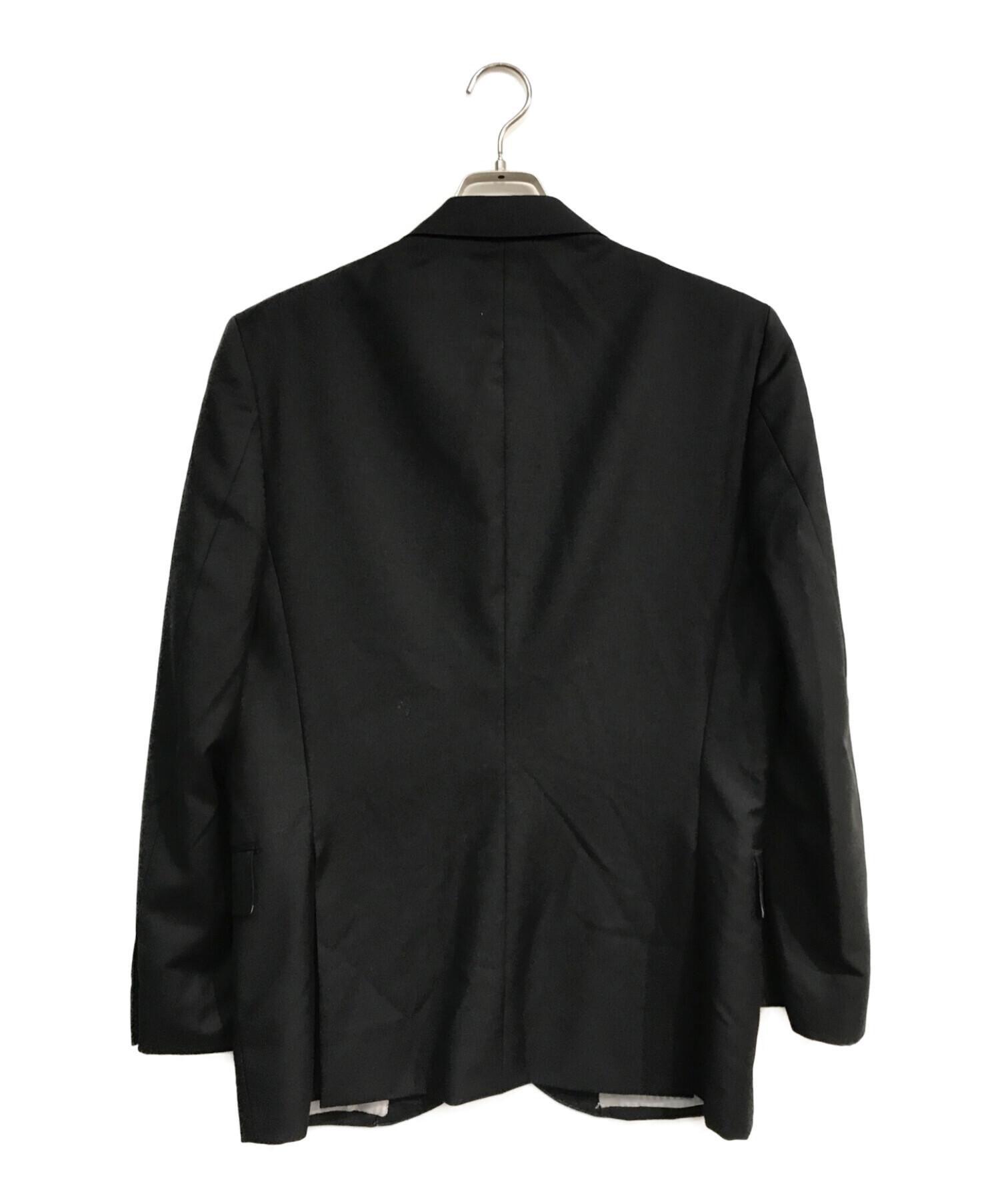 ERMENEGILDO ZEGNA (エルメネジルド・ゼニア) 2Bテーラードジャケット ブラック サイズ:102-A