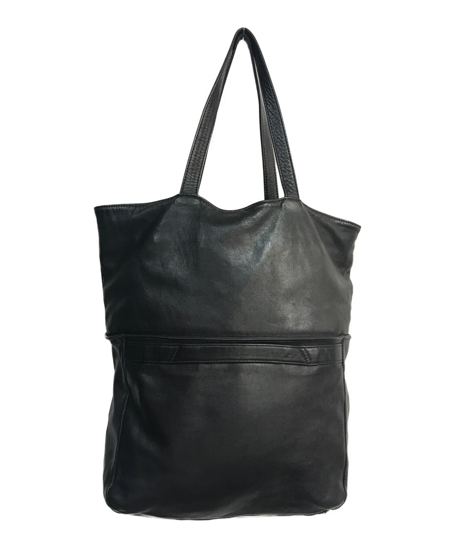 中古・古着通販】YOHJI YAMAMOTO (ヨウジヤマモト) レザートートバッグ  