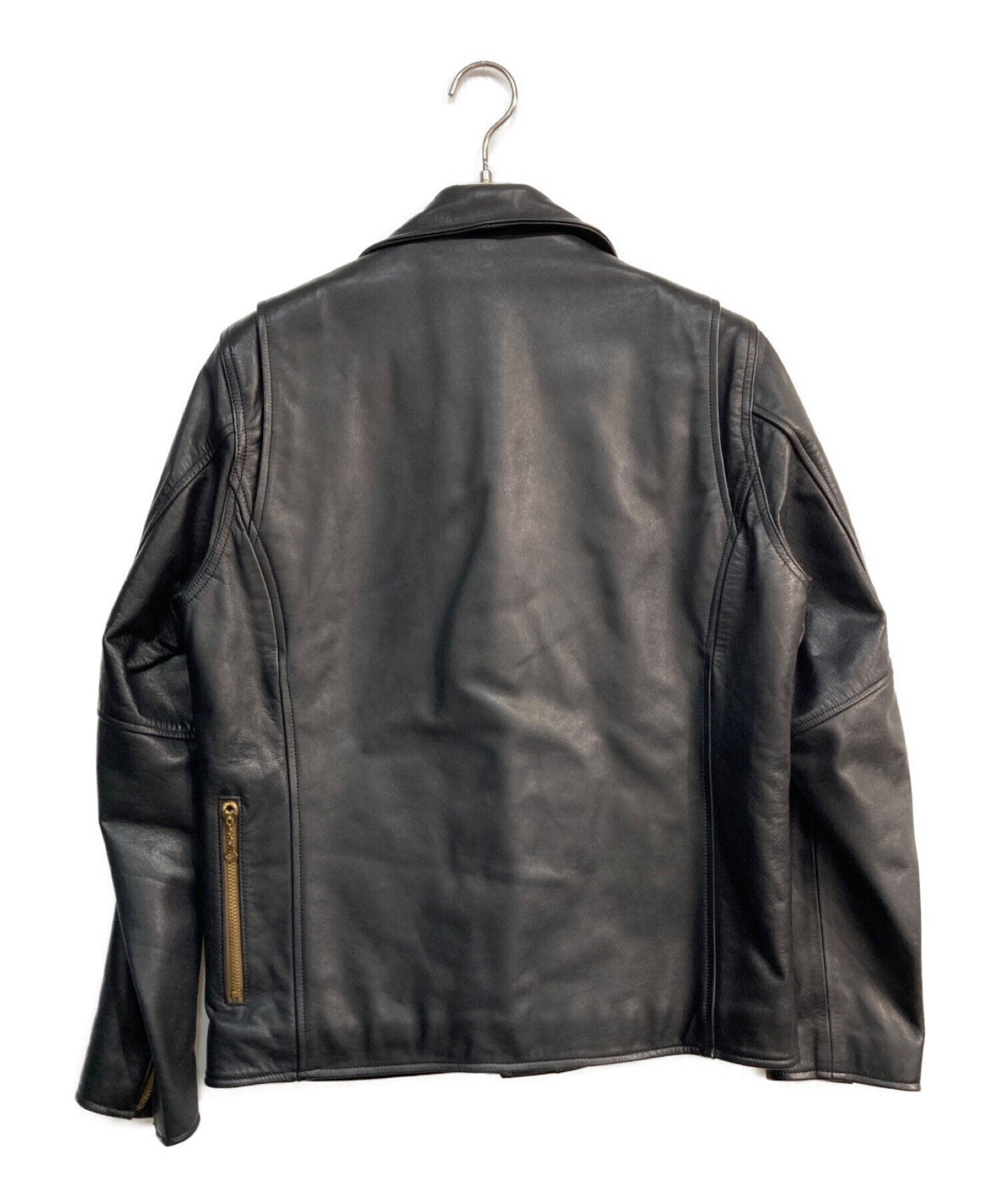 GOOD OL' (グッドオル) レザーダブルライダースジャケット　ブラック ブラック サイズ:L