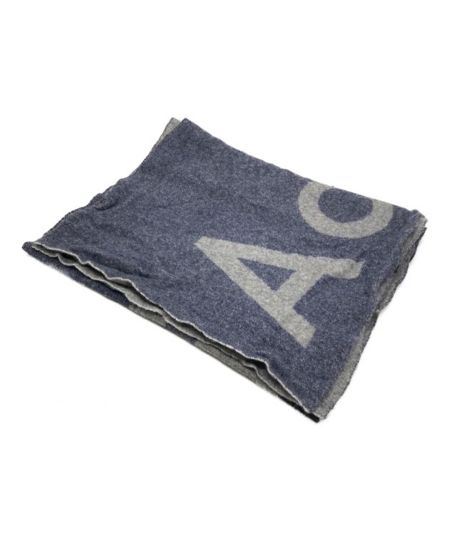 Acne Studios ロゴマフラーグレー