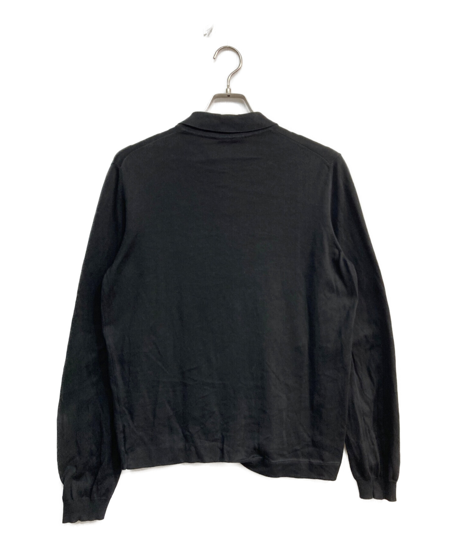 gran sasso グランサッソ 長袖 ニット ポロシャツ ブラウン 46 gran sasso グランサッソ 長袖 ニット ポロシャツ ブラウン 46