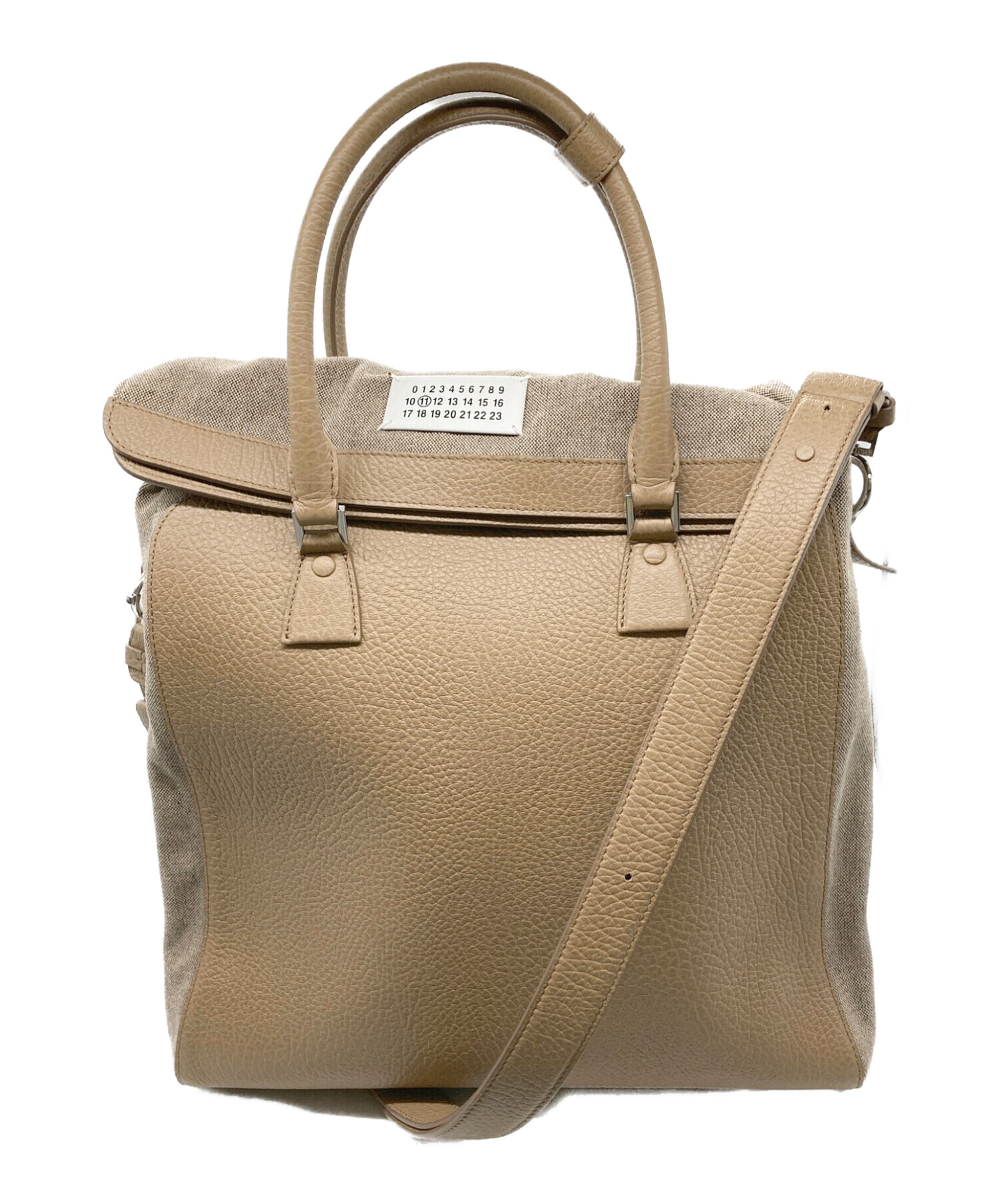 最終値下げ！ハンド　ショルダーバッグ　メゾン　マルジェラ　5AC ベージュ 最終値下】メゾンマルジェラ 5AC ベージュバッグ