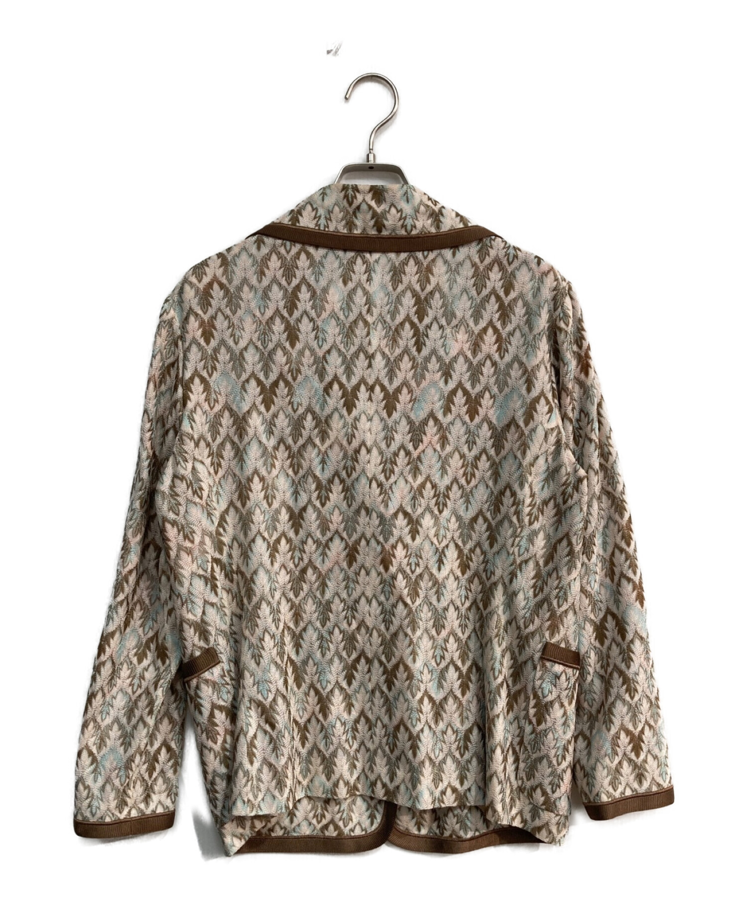 中古・古着通販】MISSONI (ミッソーニ) サマーニットジャケット グレー 