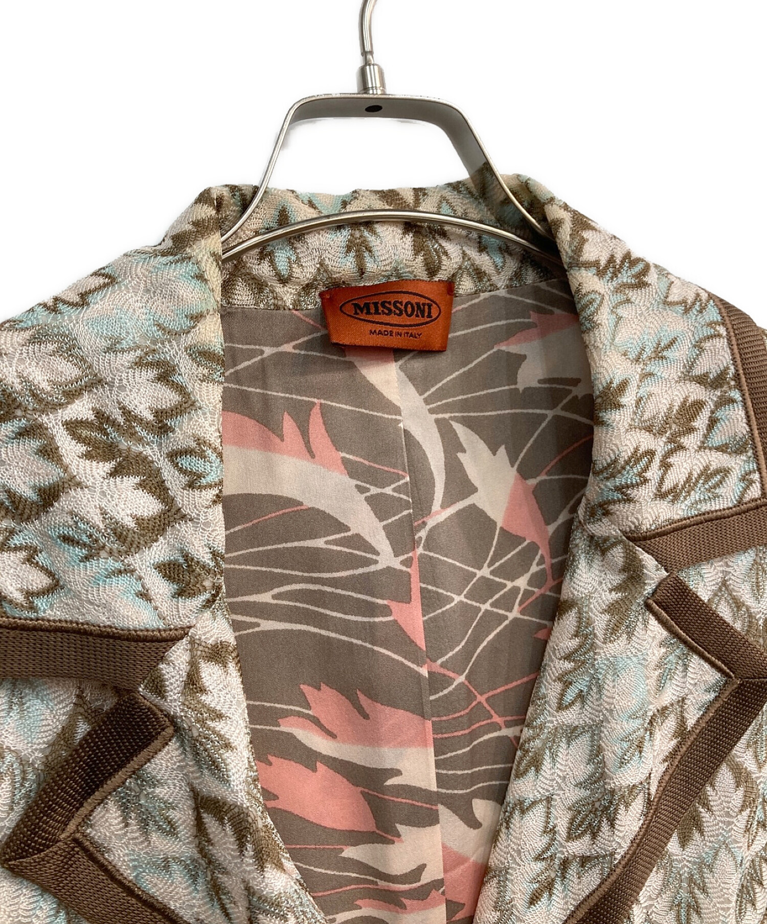 中古・古着通販】MISSONI (ミッソーニ) サマーニットジャケット グレー 