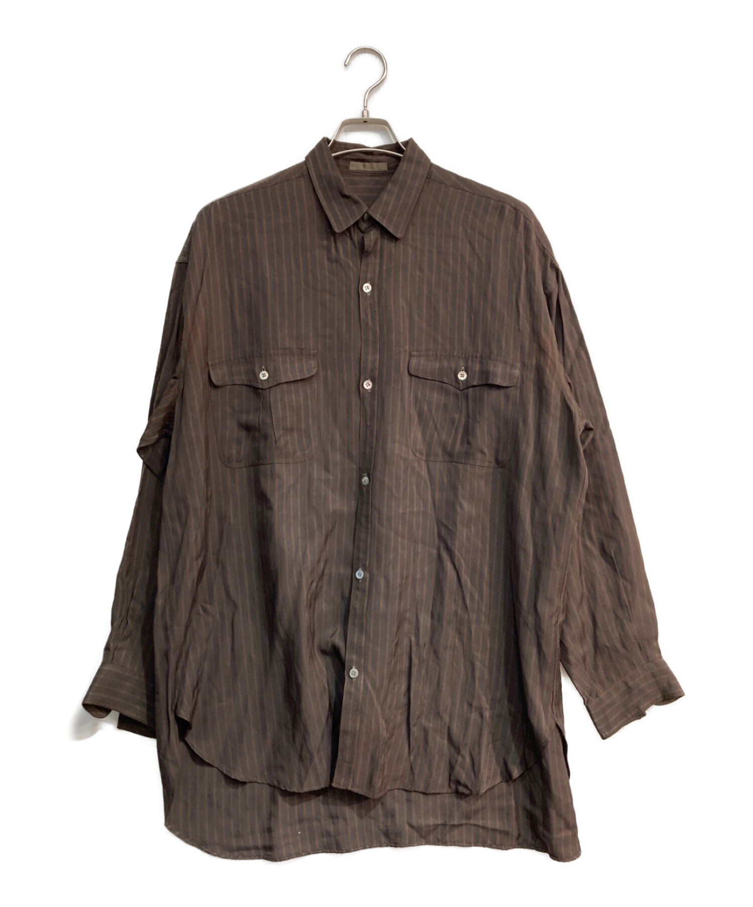 N.ゆうページ Y's for men リネン オーバーサイズ オープンカラーシャツ