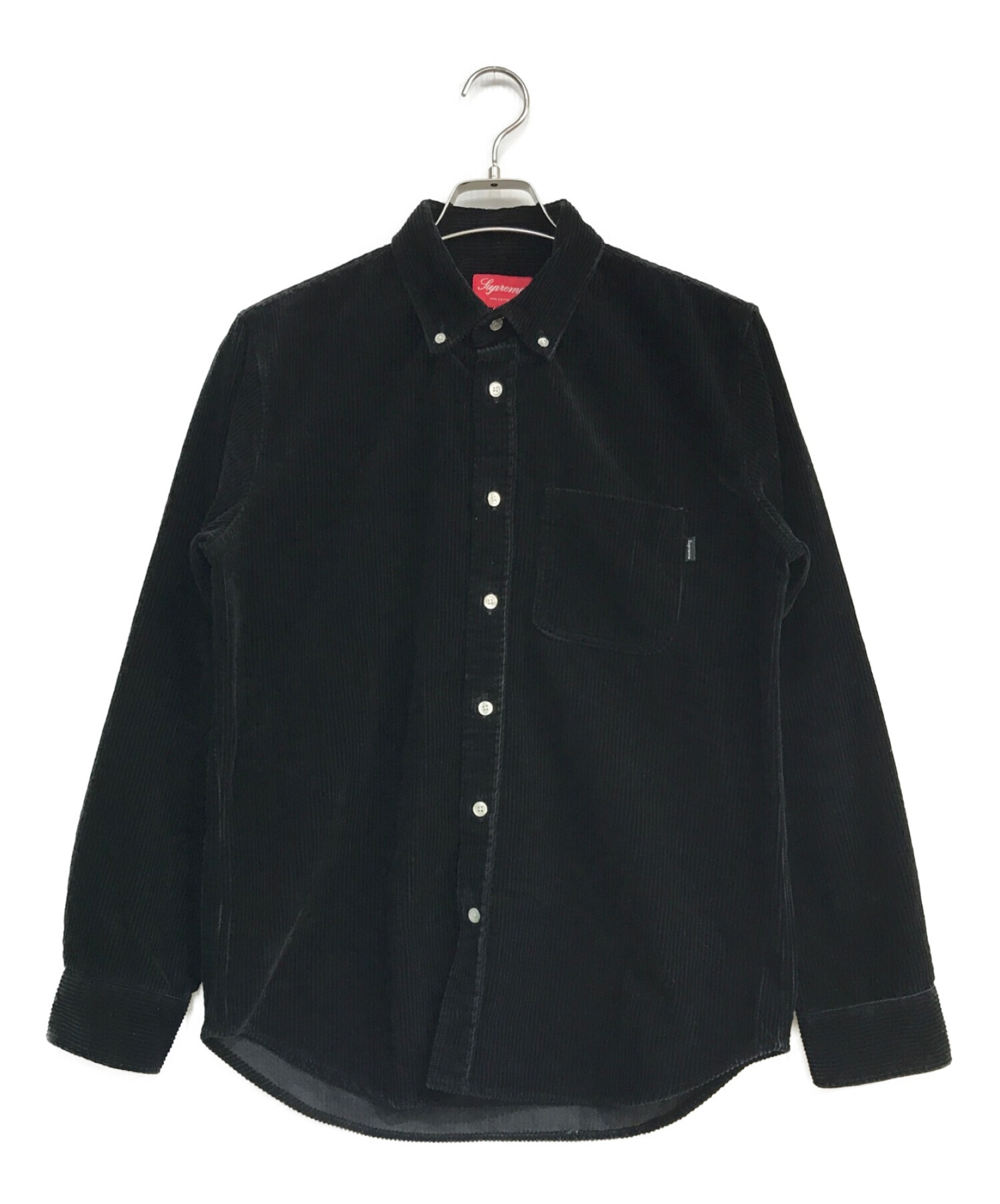 Supreme (シュプリーム) Heavy Corduroy Shirt　14AW　ブラック ブラック サイズ:Ｓ