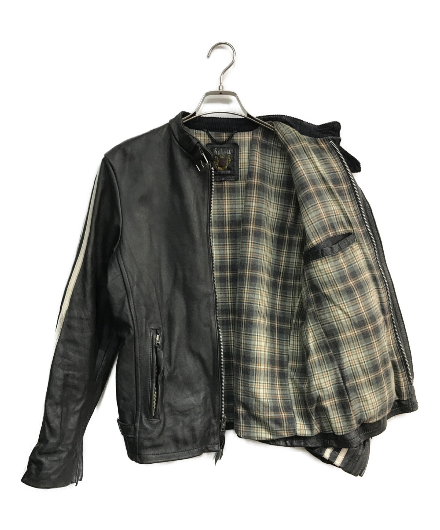 中古・古着通販】Schott (ショット) レザーライダースジャケット  