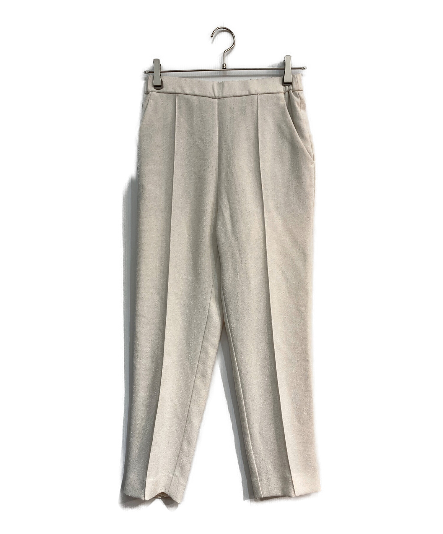 中古・古着通販】yori (ヨリ) ツイードライクピンタックパンツ YR2222 