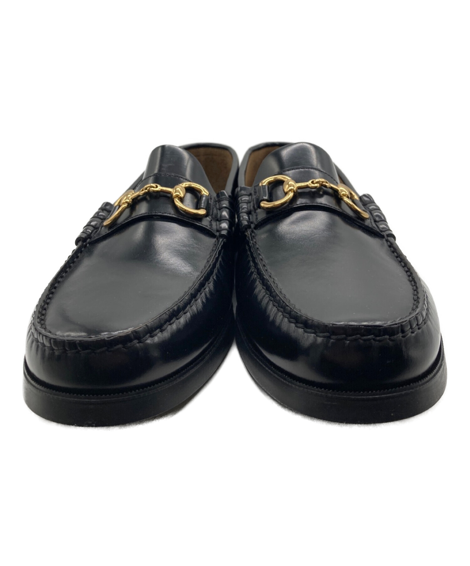 極美品】パラブーツ ビット デッキローファー ブラック ゴールド