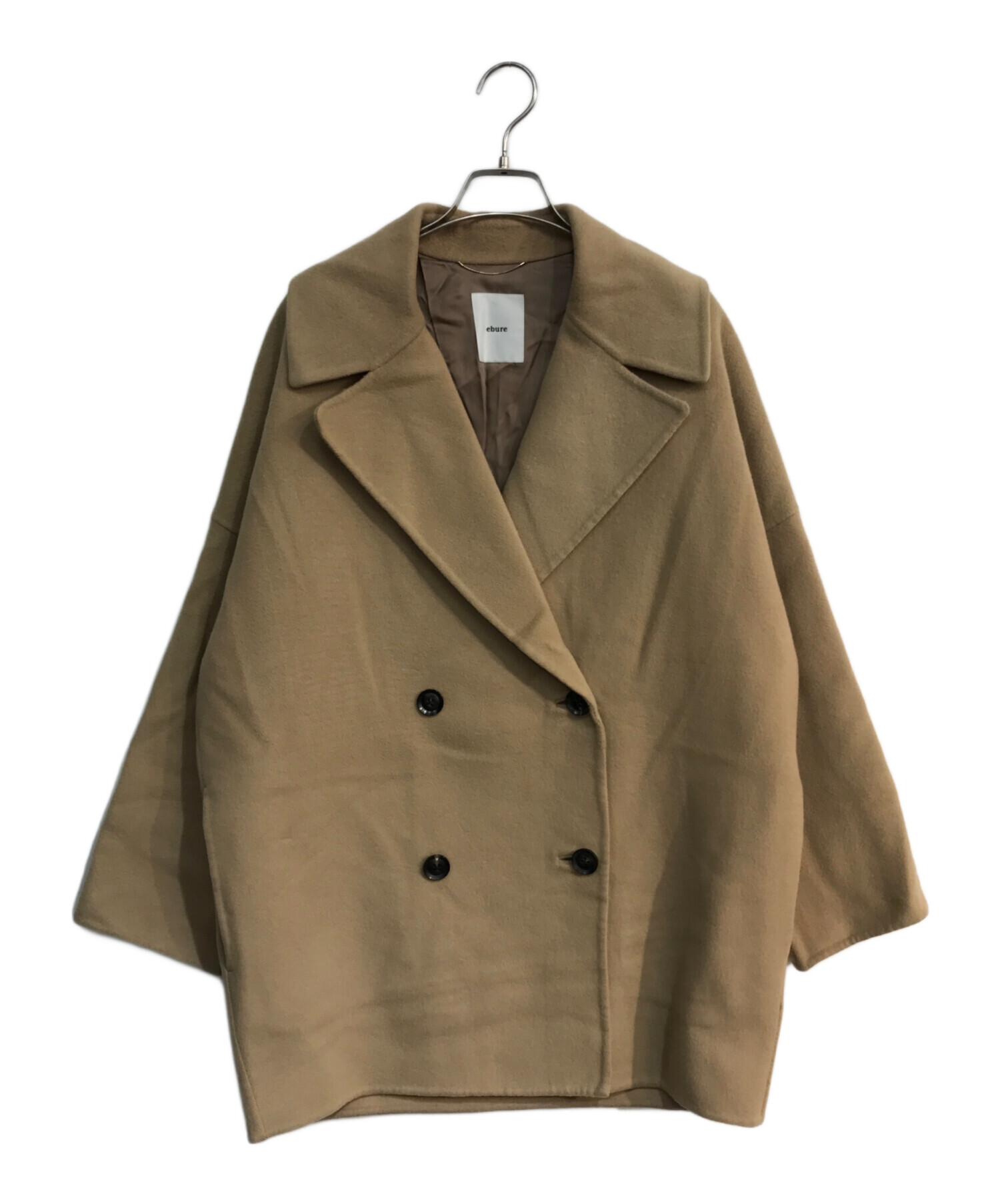 ebure super120 ダブルビーバーダブルオーバーコート 38