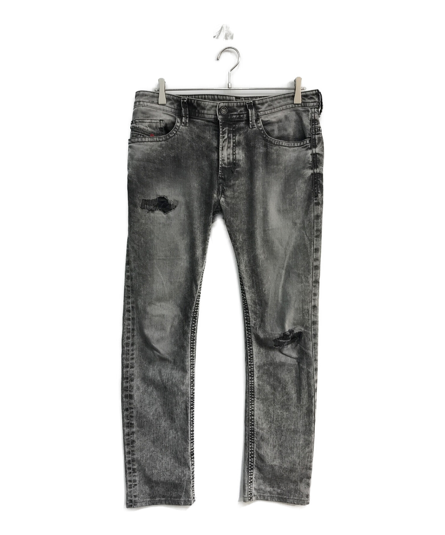 中古・古着通販】DIESEL (ディーゼル) デニムパンツ ダメージ加工 