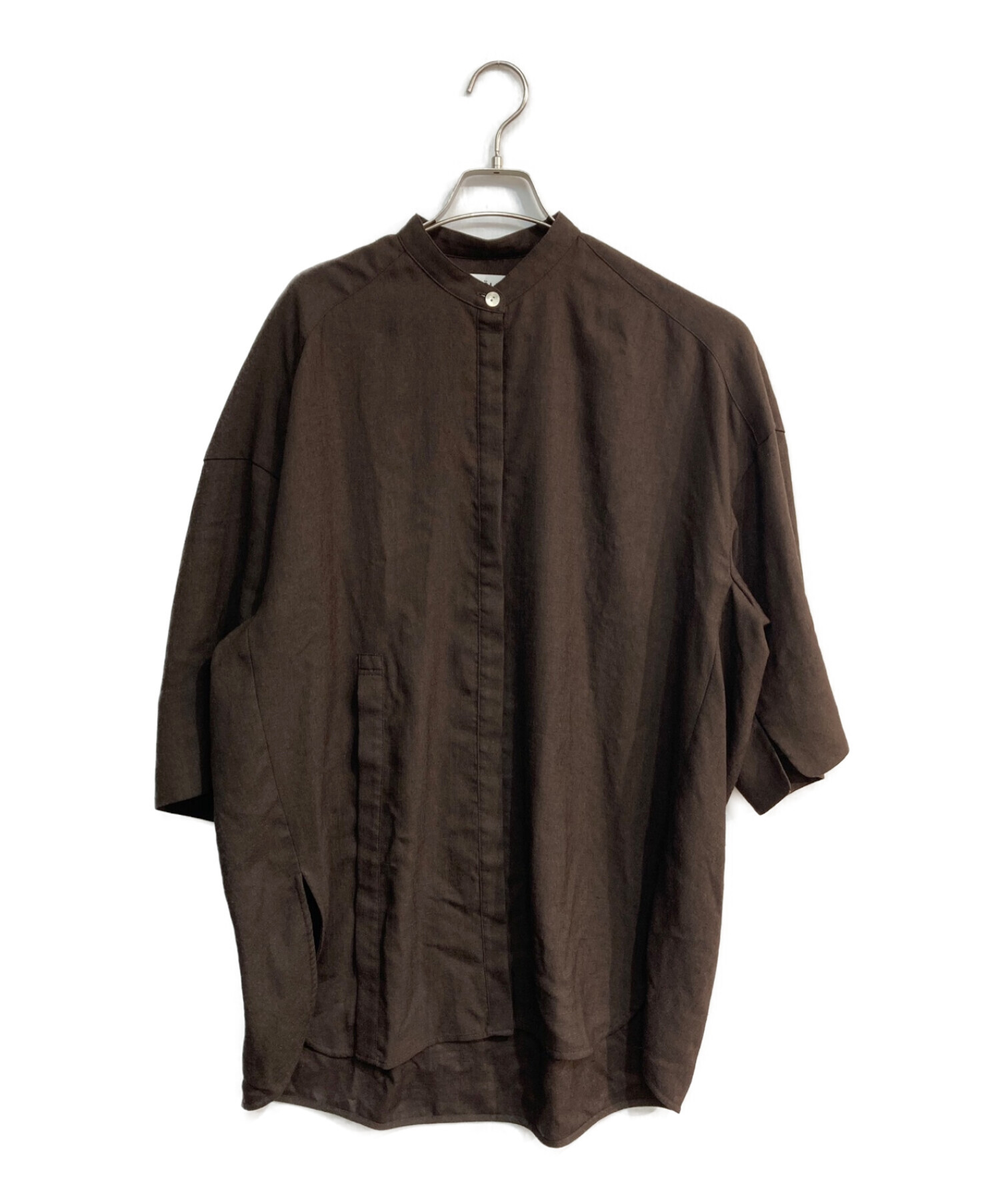 中古・古着通販】ENFOLD (エンフォルド) LINEN LIKE 2WAY OPEN SHIRT 