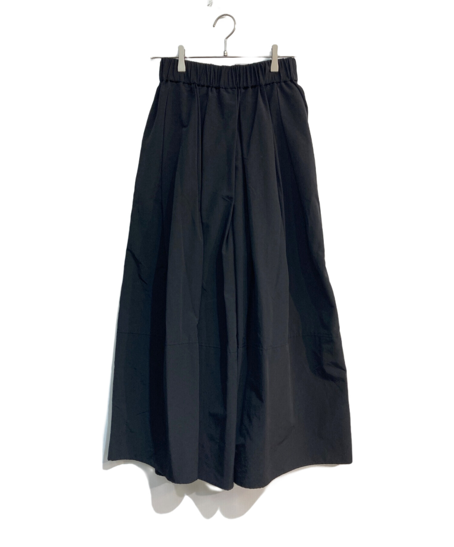 LOHENローヘン.ハイカウントグログランスカートパンツ LOHEN ローヘン ハイカウントグログランスカートパンツ ブラック