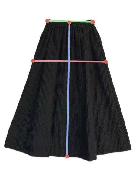 中古・古着通販】yori (ヨリ) フクレジャガードスカート YR2223-057SM 