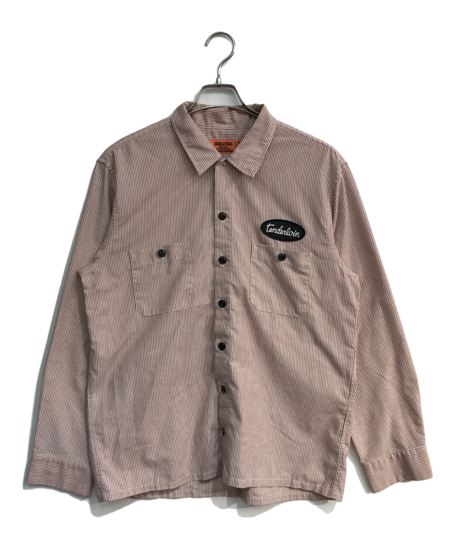 テンダーロイン ワッペンワークシャツ M 灰 美品