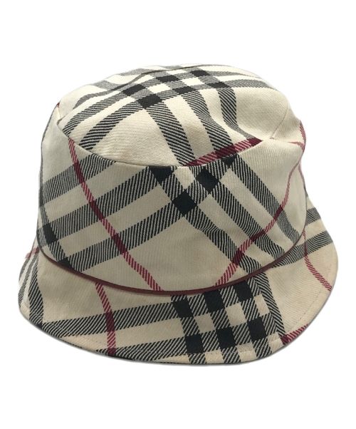 BURBERRY バケットハット M ベージュ チェック柄 バーバリー(BURBERRY