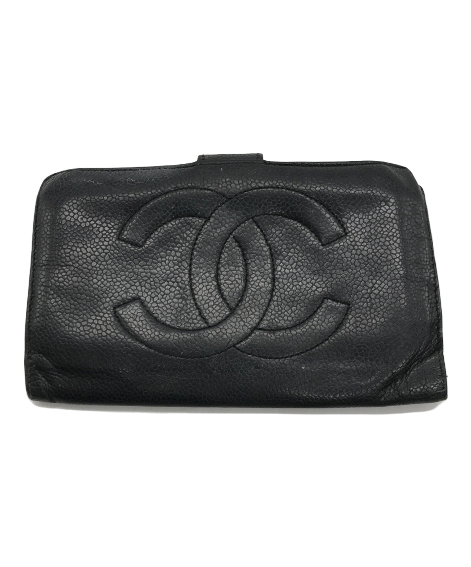 中古・古着通販】CHANEL (シャネル) 2つ折り財布 デカココ キャビア 