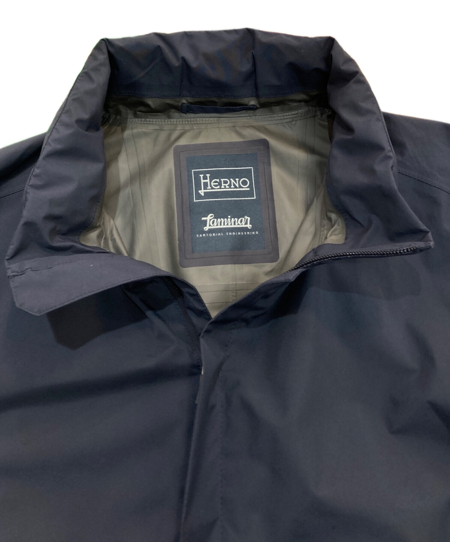 中古・古着通販】HERNO (ヘルノ) GORE-TEX ジップコート ネイビー 