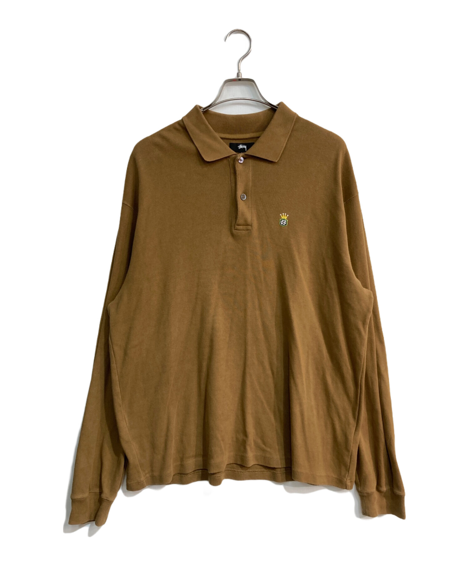 中古・古着通販】stussy (ステューシー) LS RIB POLO 1140311 ブラウン 