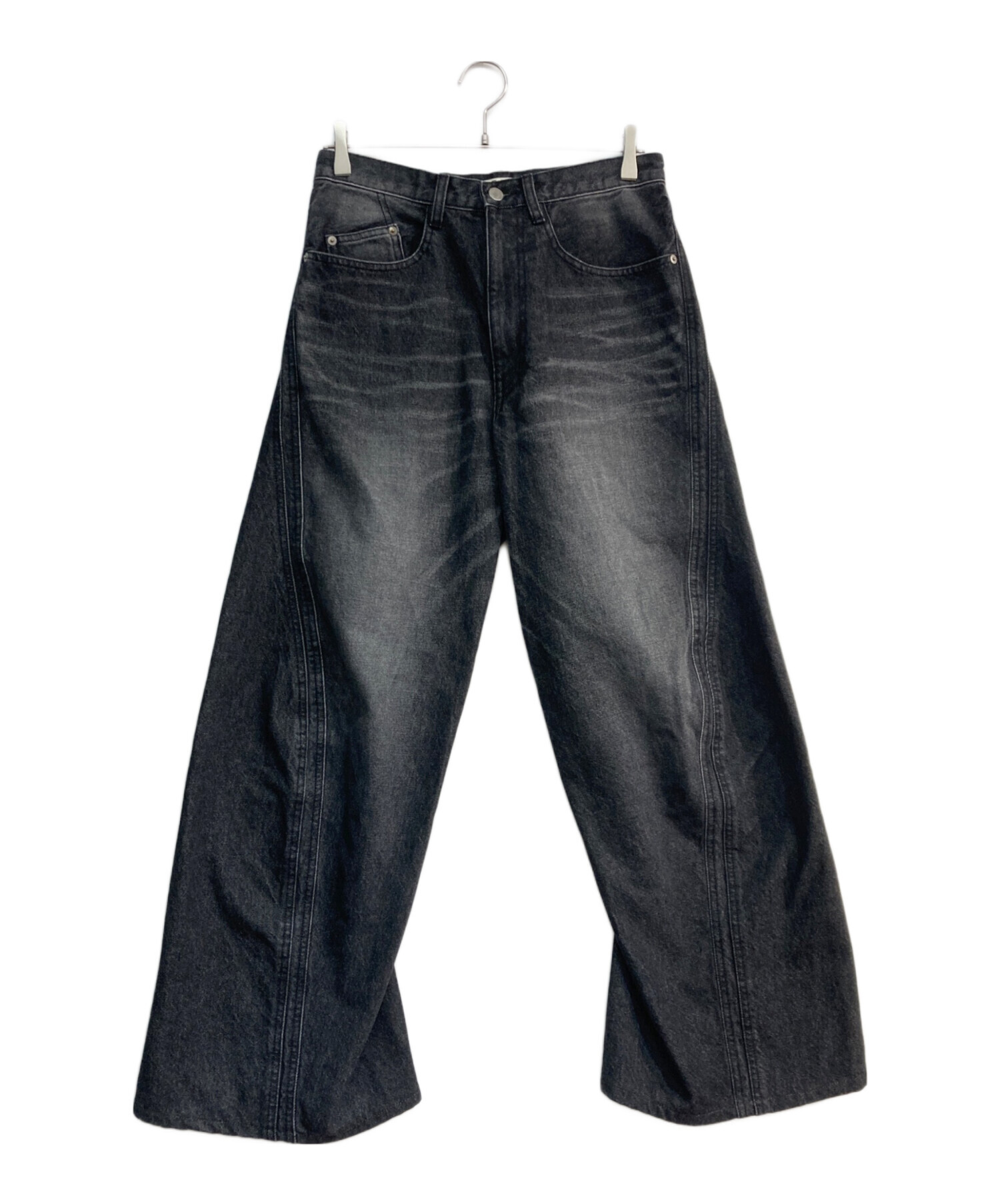新品未使用NVRFRGT 3DTwisted Jeans 弱々しく BLACK 23ss