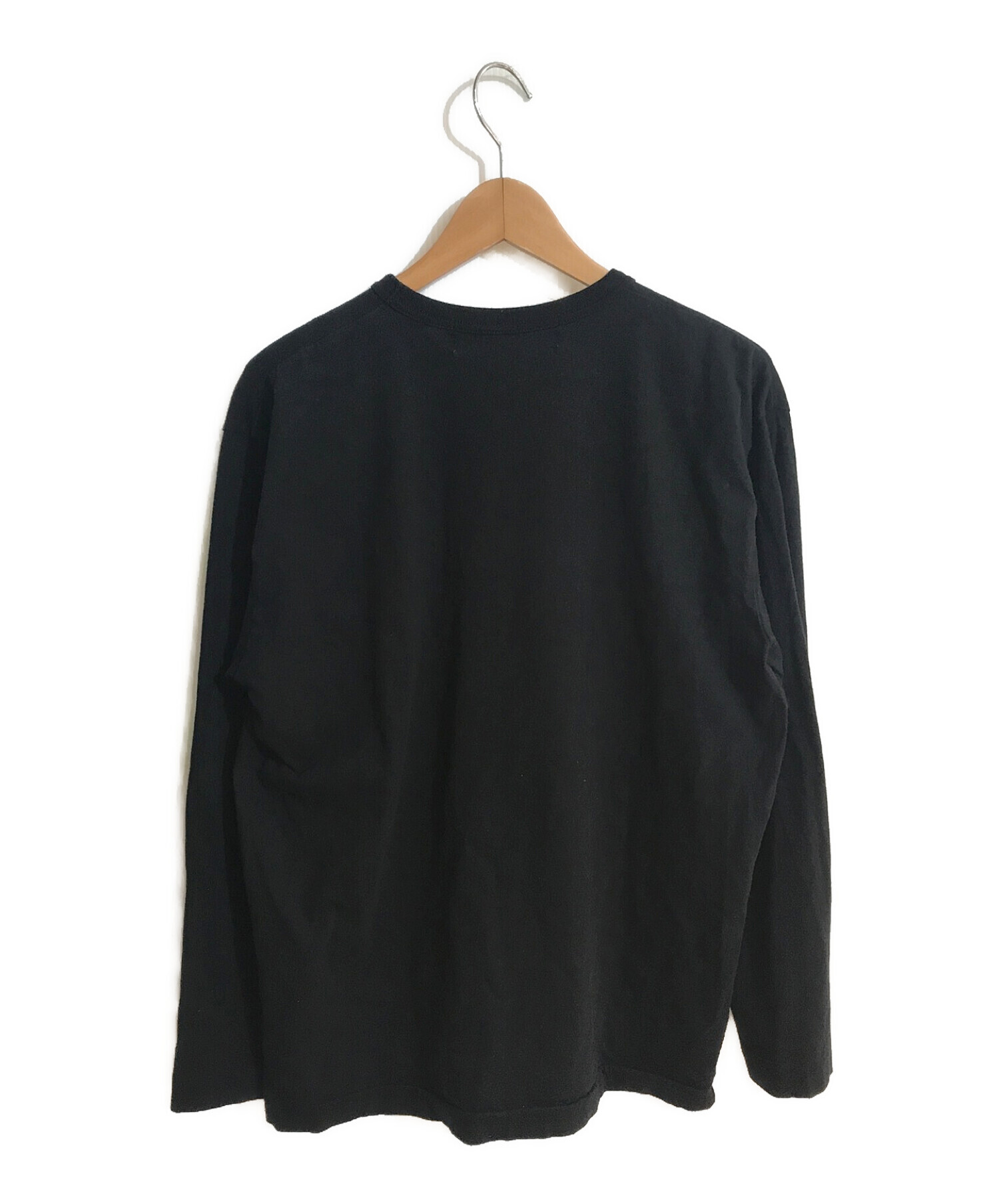 PLAY COMME des GARCONS (プレイコムデギャルソン) Black Heart L/S T-Shirt/ブラック ハート  ロングスリーブ ティーシャツ ブラック サイズ:XL