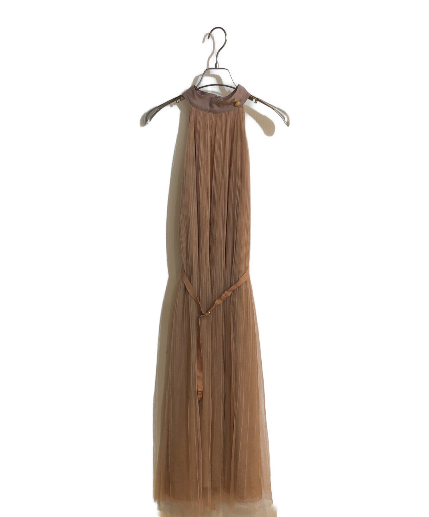 Her lip to Pleated Tulle Midi Dress
