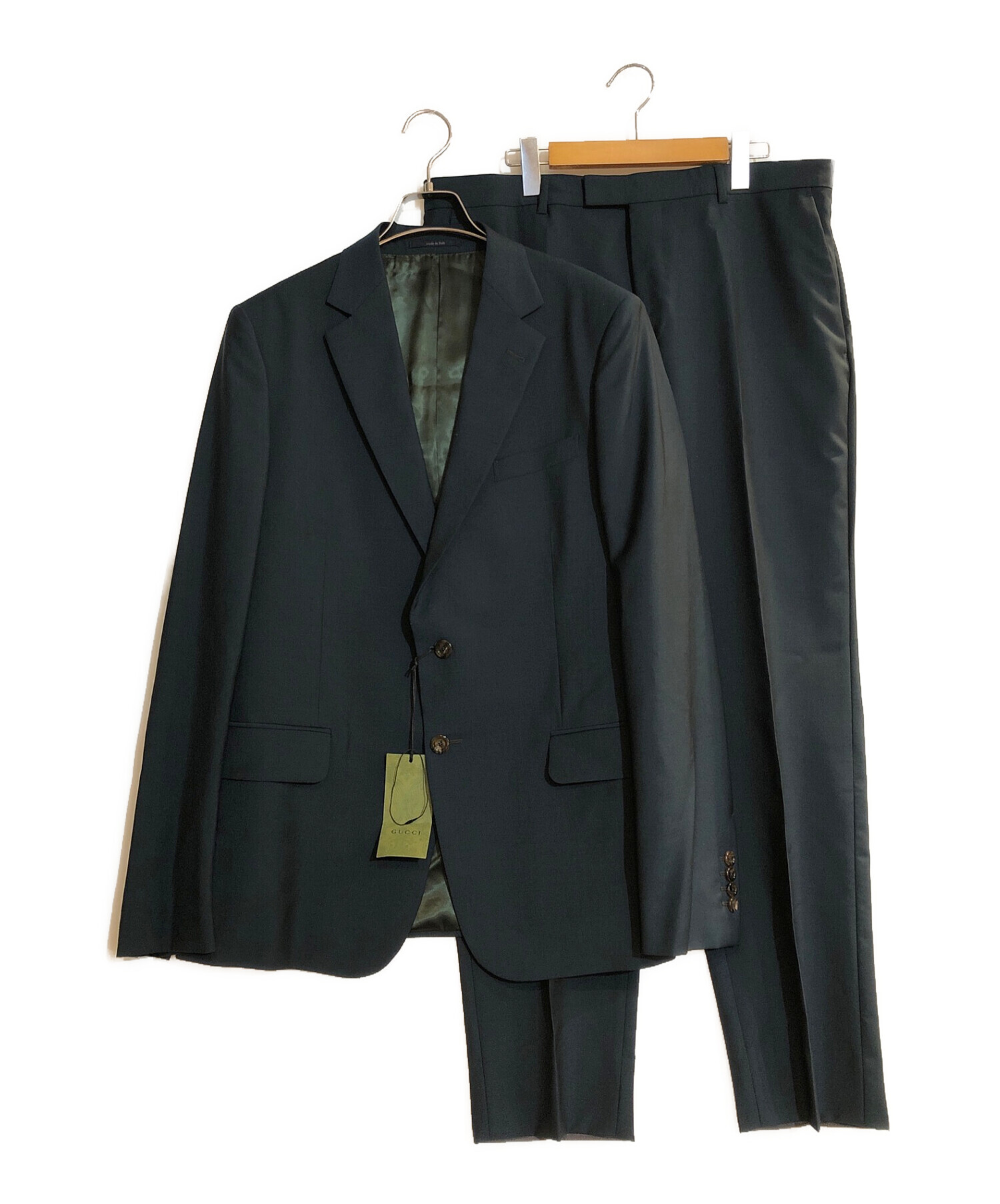 中古・古着通販】GUCCI (グッチ) セットアップスーツ グリーン サイズ 