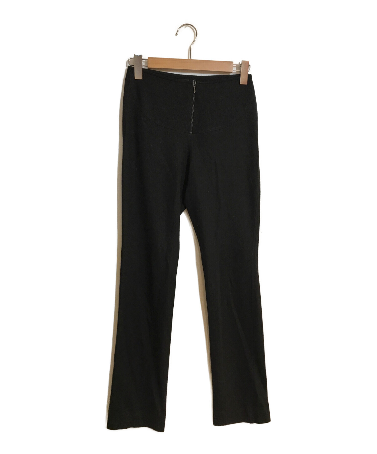 中古・古着通販】CHANEL (シャネル) ウールパンツ ブラック サイズ:36  