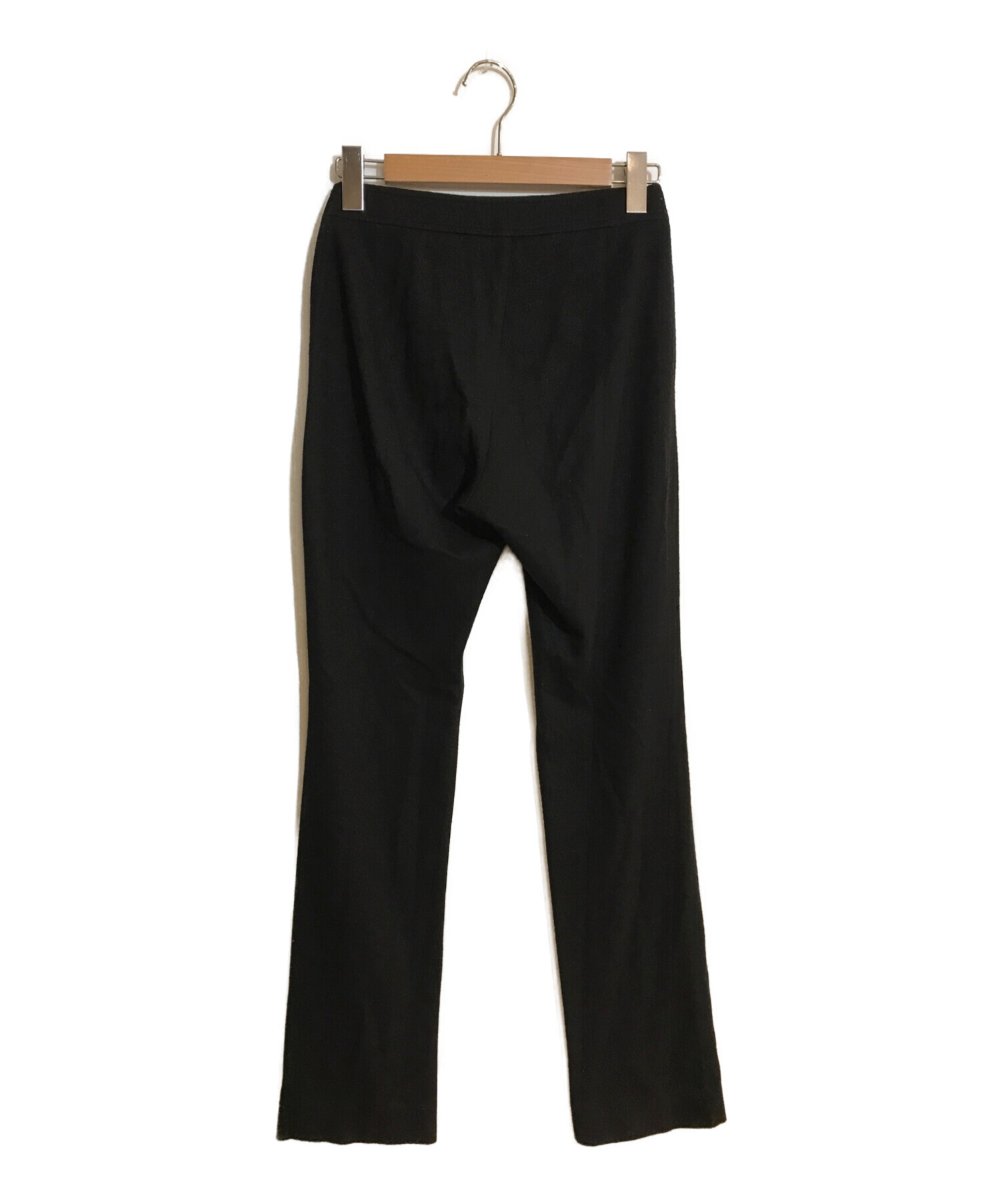 中古・古着通販】CHANEL (シャネル) ウールパンツ ブラック サイズ:36  