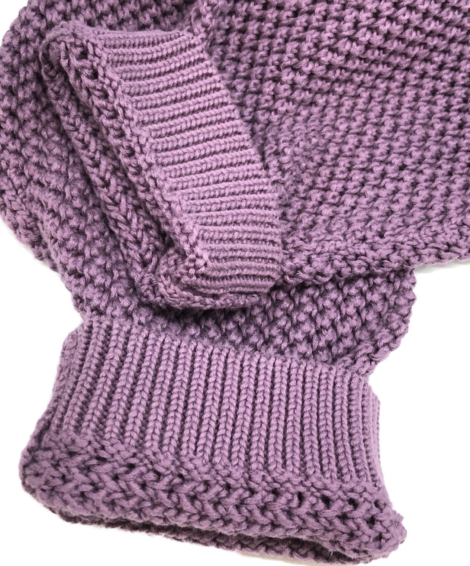 supreme open knit M パープル　スモールボックスロゴ