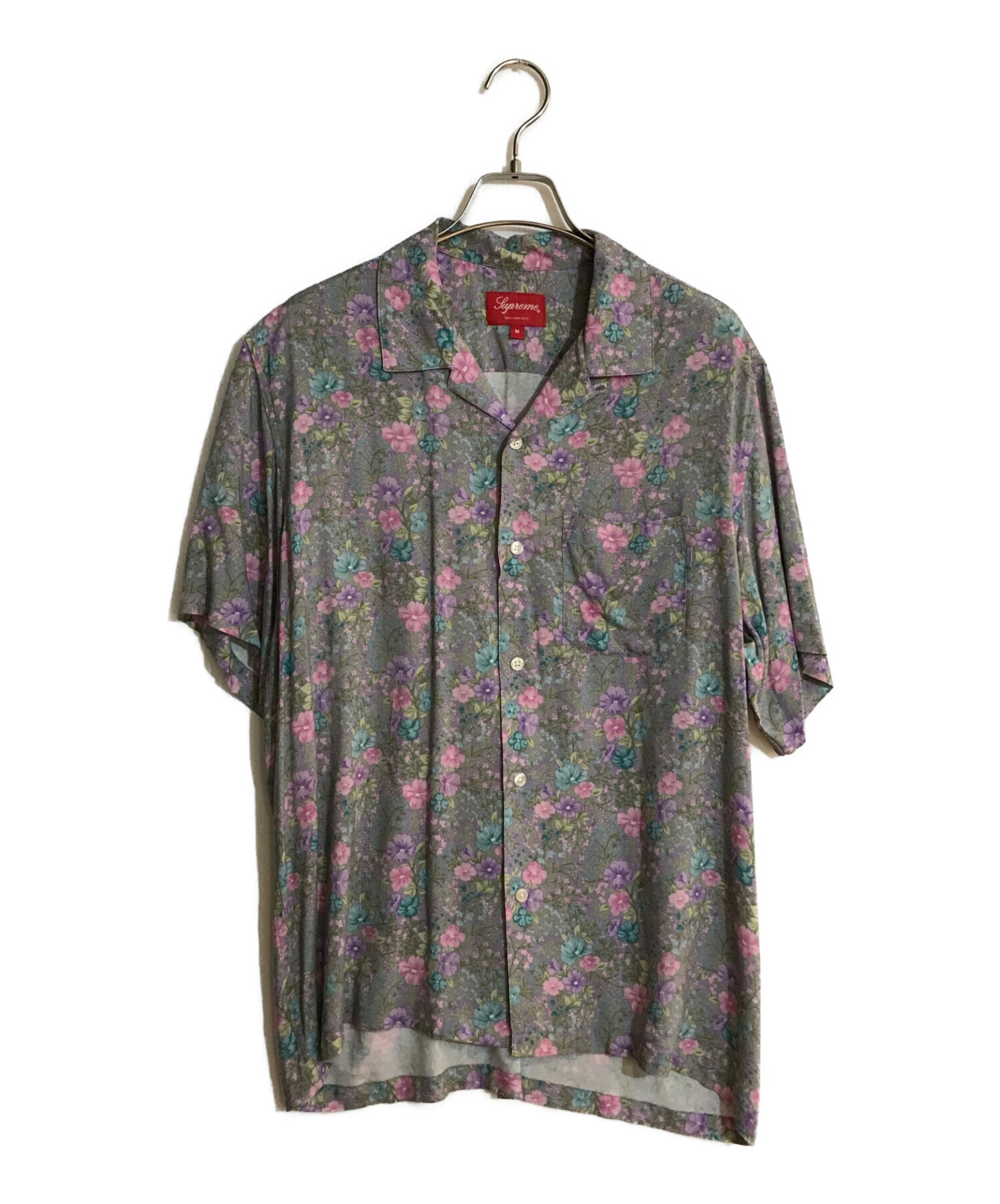 M supreme  Floral Rayon S/S Shirt フローラル