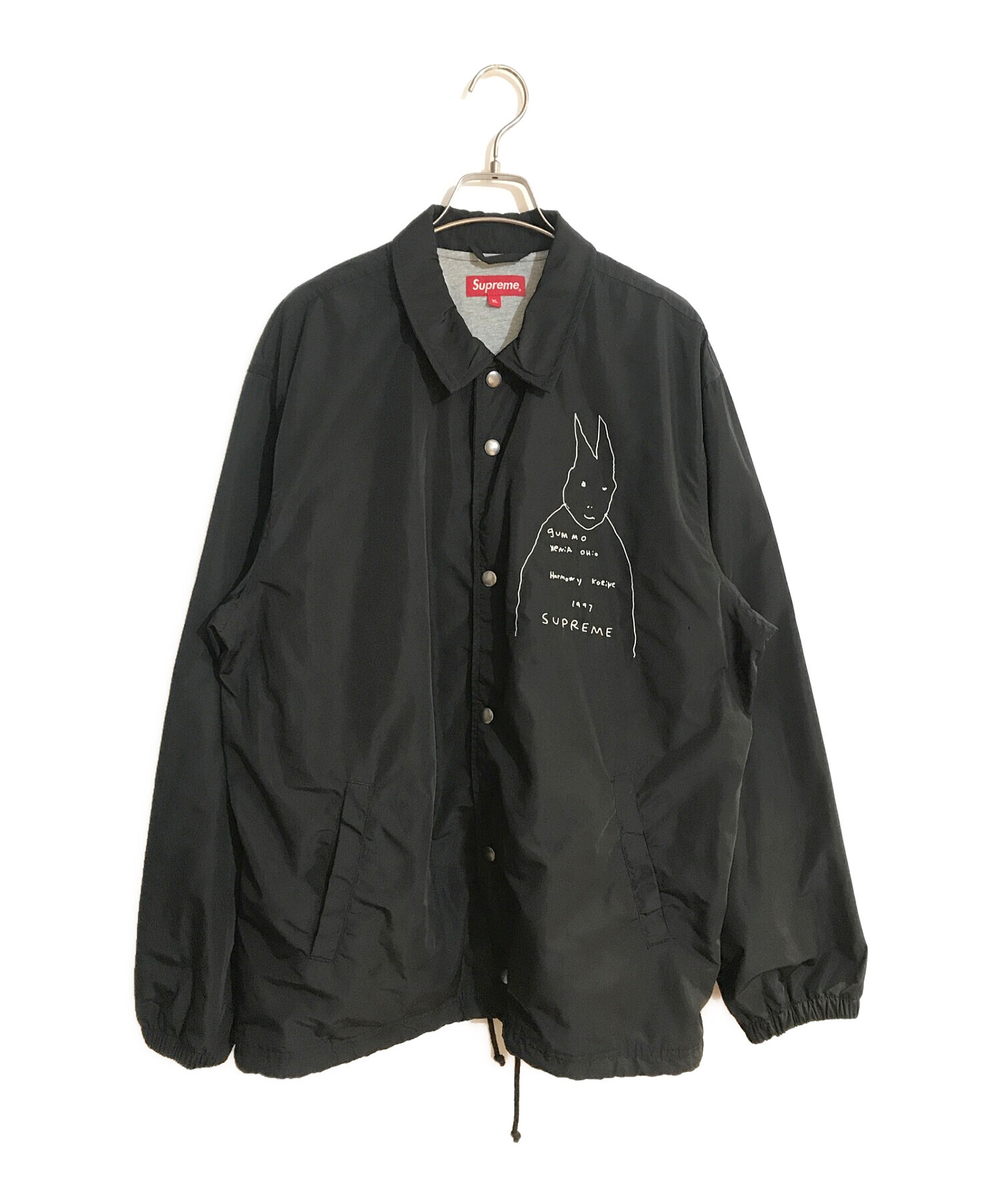 SUPREME (シュプリーム) gummo coaches jacket/グンモコーチジャケット ブラック サイズ:SIZE XL