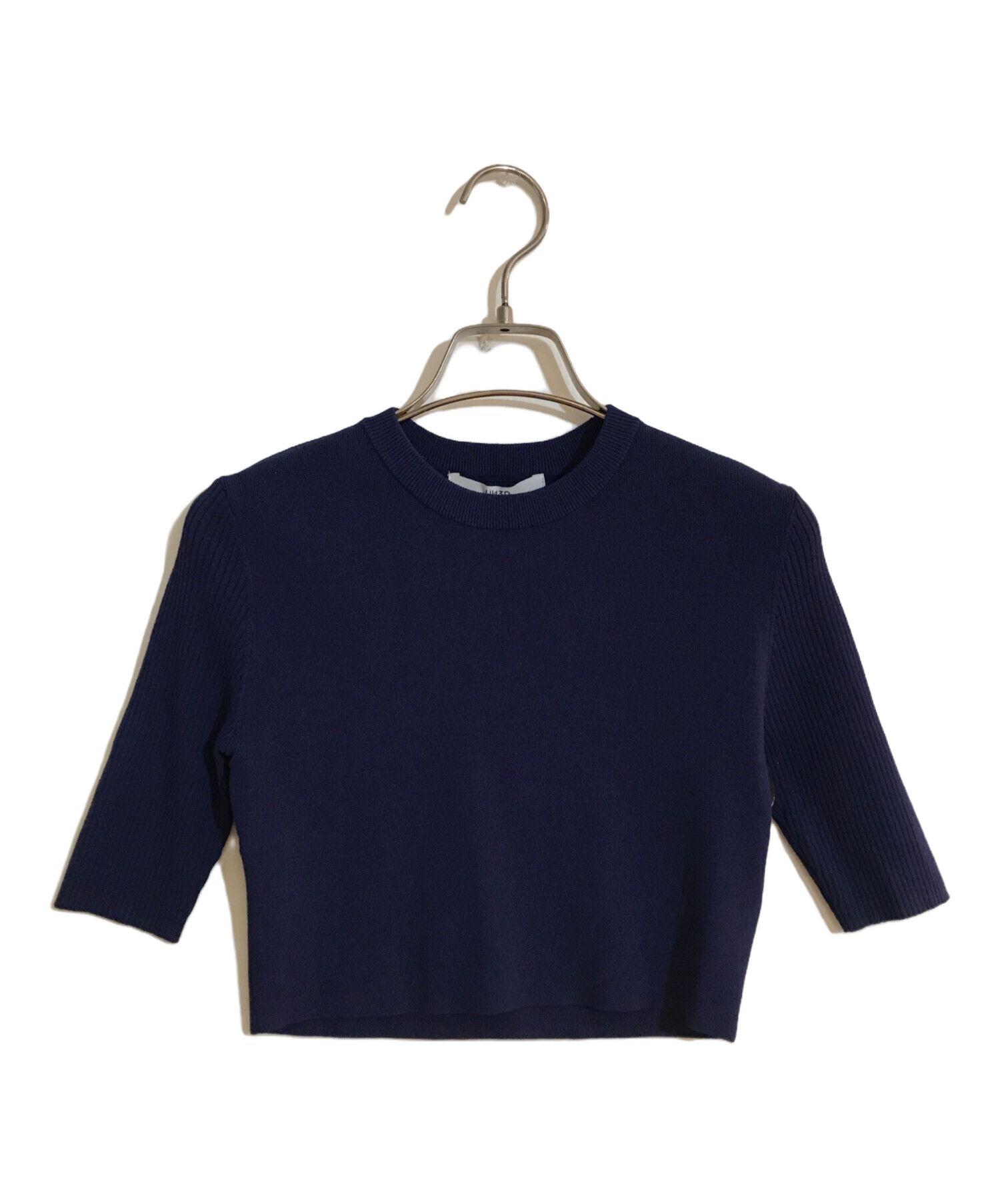 中古・古着通販】UN3D. (アンスリード) BASIC RIB KT H/S TOP ブルー 