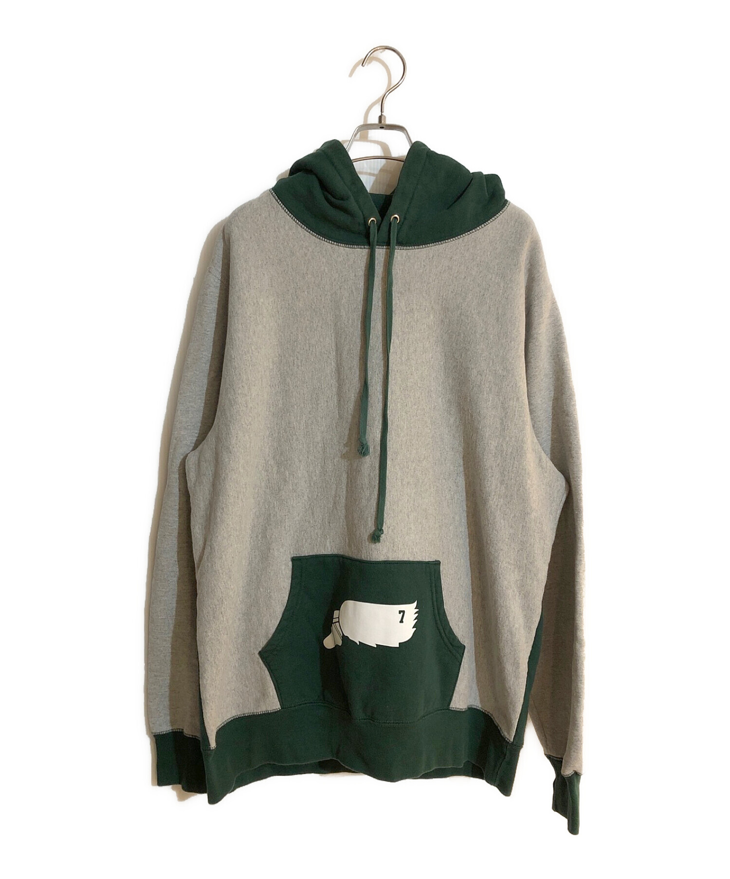 中古・古着通販】Noah (ノア) Runner Hoodie グレー×グリーン サイズ:SIZE XL｜ブランド・古着通販  トレファク公式【TREFAC FASHION】スマホサイト