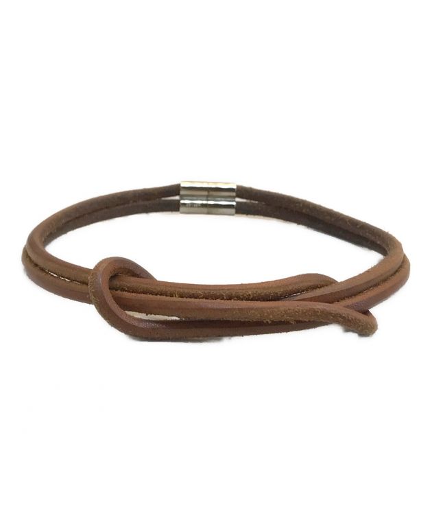 中古・古着通販】HERMES (エルメス) レザーチョーカー ブラウン 