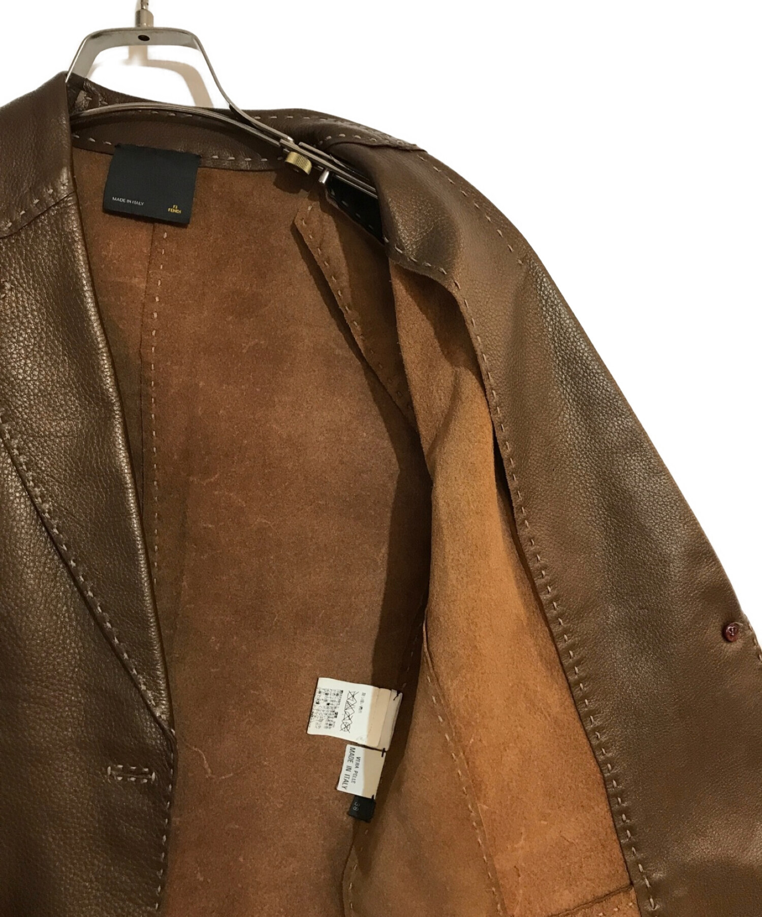 中古・古着通販】FENDI (フェンディ) セレリア2Bレザージャケット  