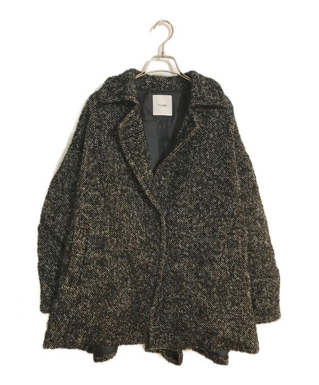 完売品CLANEクラネ ミックスループツイードボックスコート CLANE - ミックスループツイードボックスコート - MIX LOOP