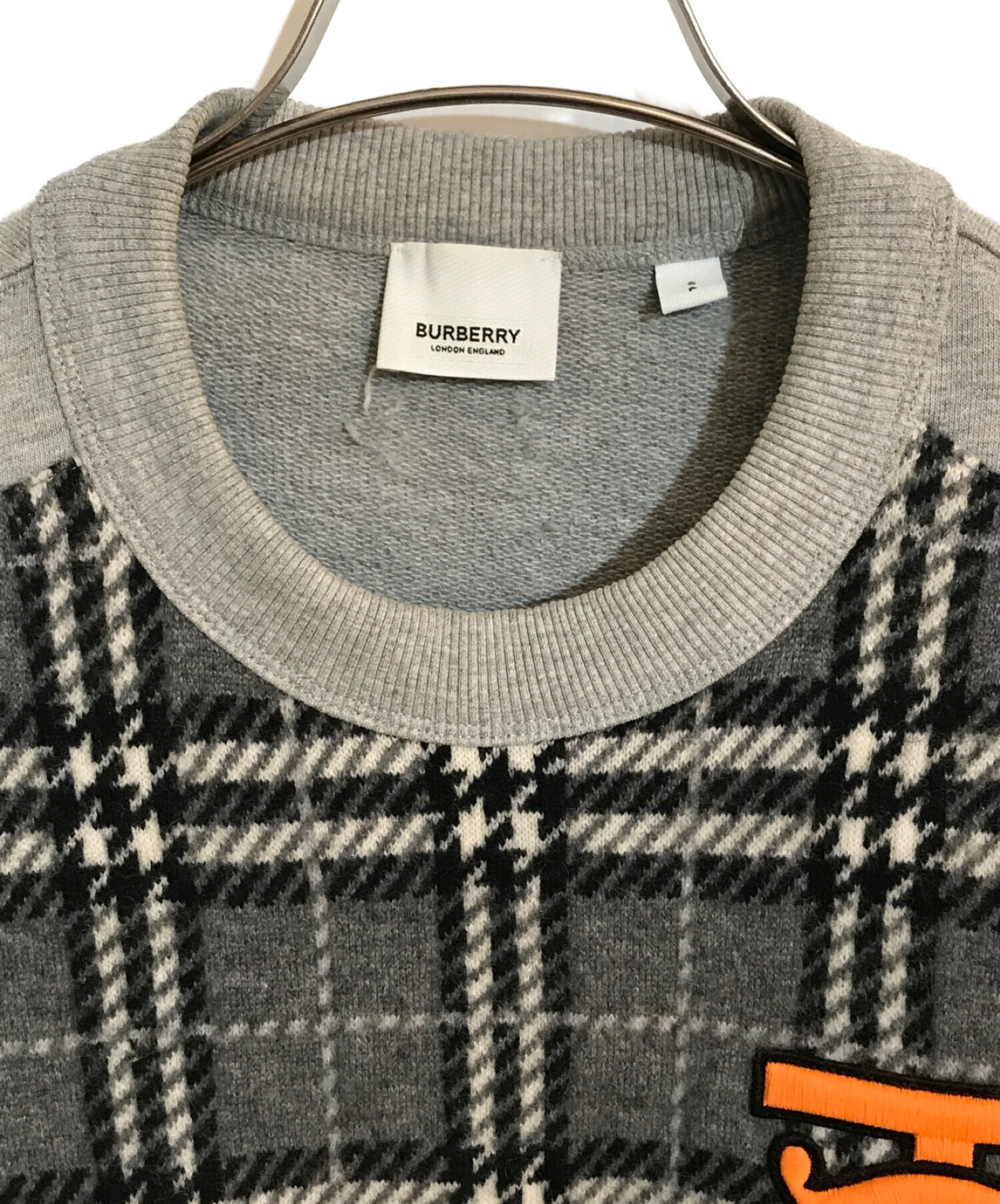 中古・古着通販】BURBERRY (バーバリー) ニット切替ノバチェックTB 