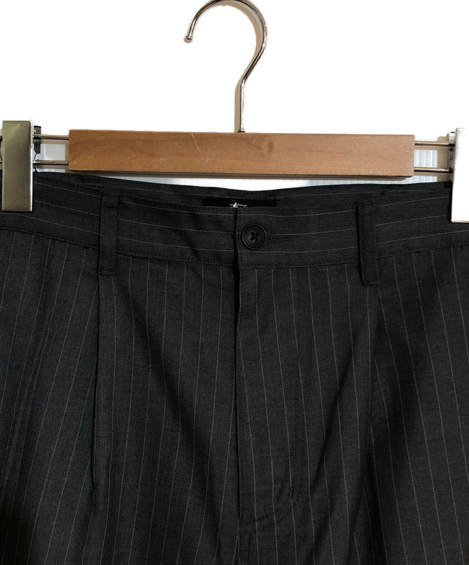 中古・古着通販】stussy (ステューシー) striped volume pleated 