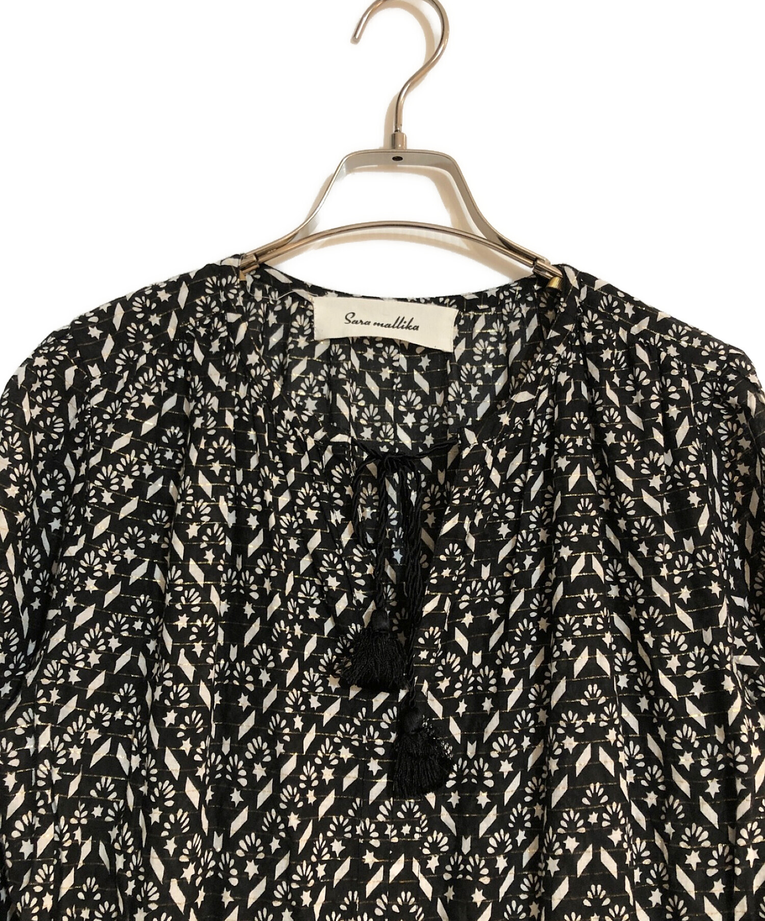 リーフプリントギャザーワンピース サラマリカ Sara mallika リーフ