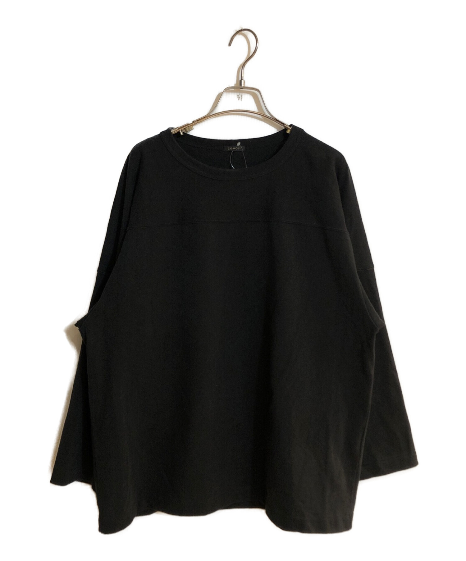 新品未使用】COMOLI コモリ フットボールT ブラック サイズ2 - Tシャツ