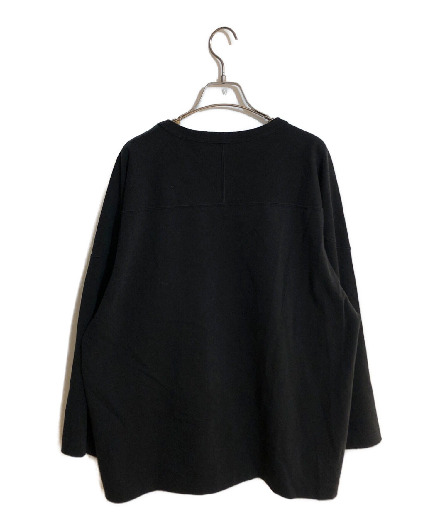 中古・古着通販】COMOLI (コモリ) フットボールTシャツ ブラック 
